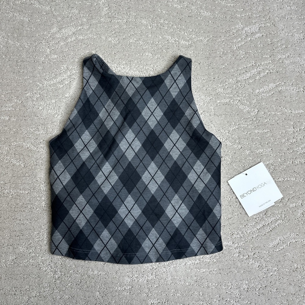 Women's NEW Beyond Yoga‎ XS Soft Mark Refocus Cropped Tank Racerback